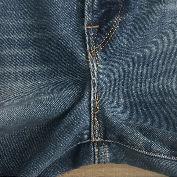 Good American Good Legs Mini Boot Crop High Rise Stretch Blue Denim Jeans 2 26 - Picture 7 of 10